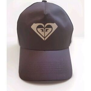 Roxy Snapback Unisex Hat Mesh Navy Blue Big Logo One Size